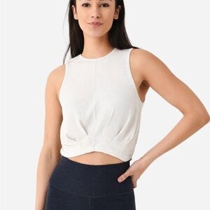 Vuori Women's Gray Ribbed Tank Top
